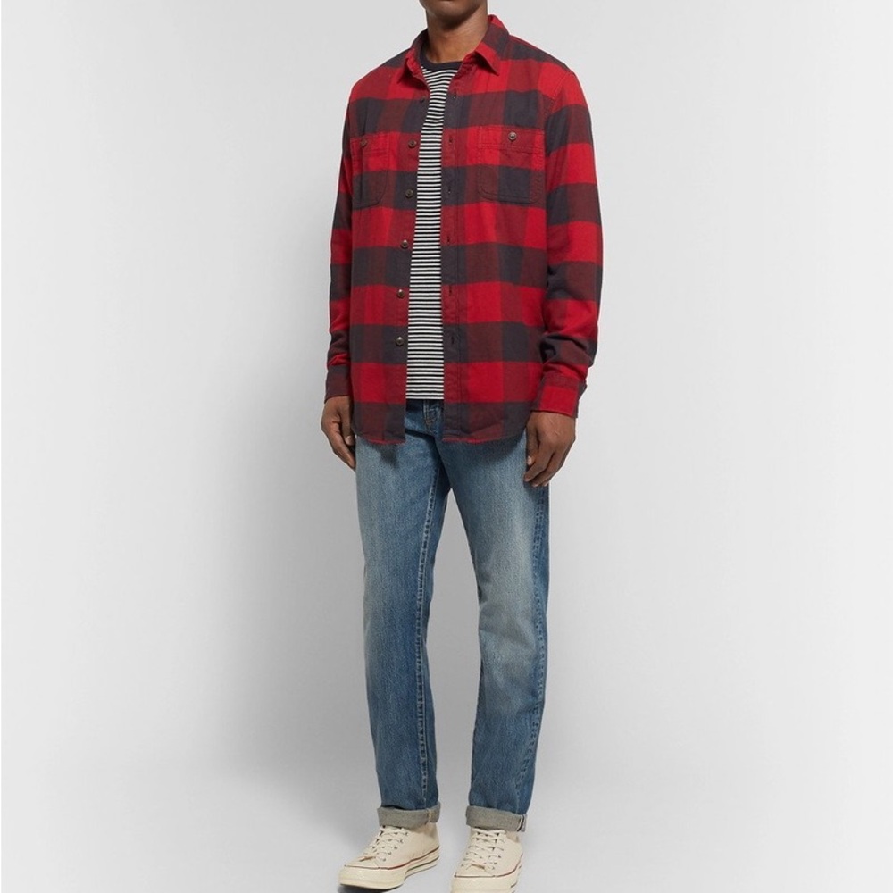 J.Crew Buffalo-Check Cotton-Flannel Shirt XLT- Men - Picture 2 of 6